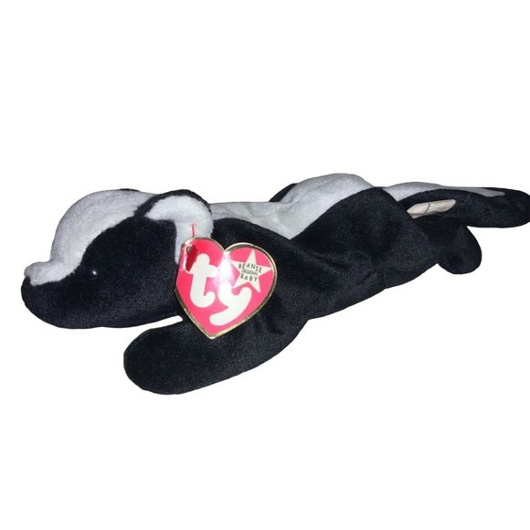 TY Beanie Babies Stinky  the Skunk Plush Stuffed Animal Toy Retired - Picture 1 of 9